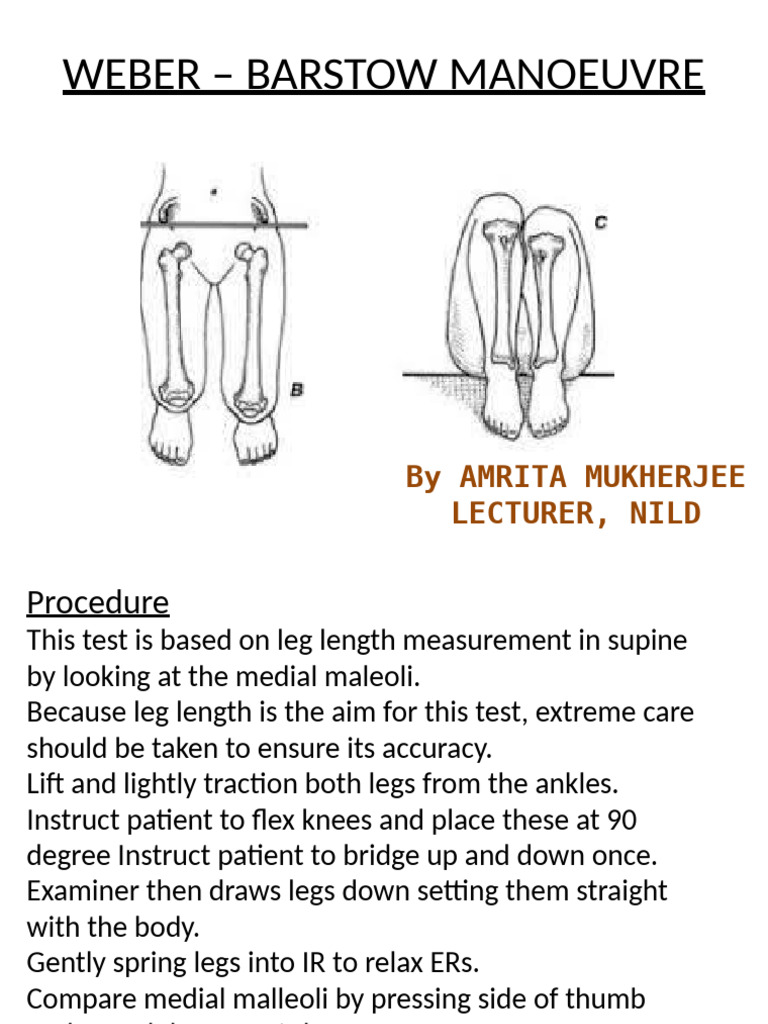 Leg Length Measurement Procedure Guide | PDF