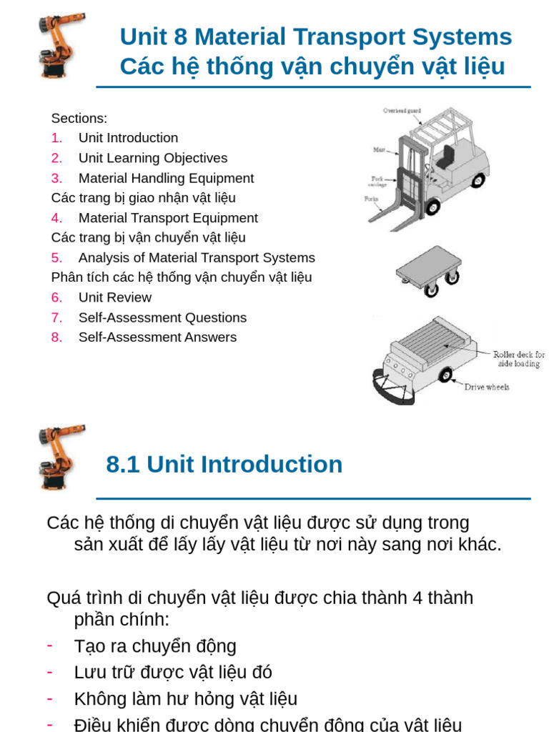 Material Transport Systems Overview | PDF | Crane (Machine) | Transport