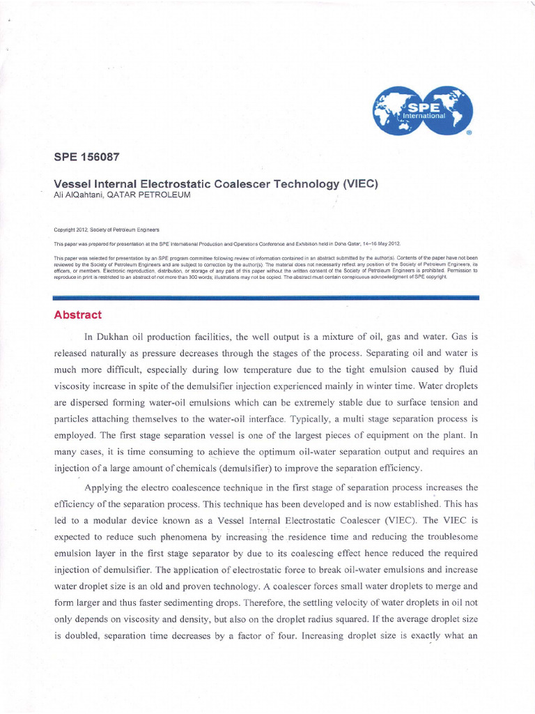 SPE-156087 VIEC Technology | PDF