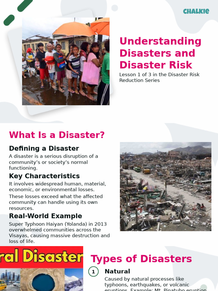 L1 Understanding Disasters and Disaster Risk 1 | PDF | Natural ...