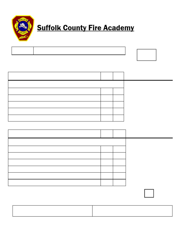 Firefighter I Skills Examination Checklist | PDF | Knot | Firefighter