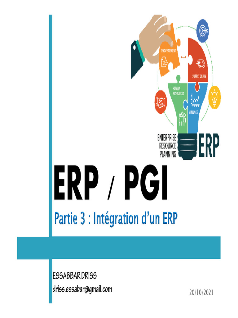 Guide d'Implantation d'un ERP | PDF | Progiciel de gestion intégré ...