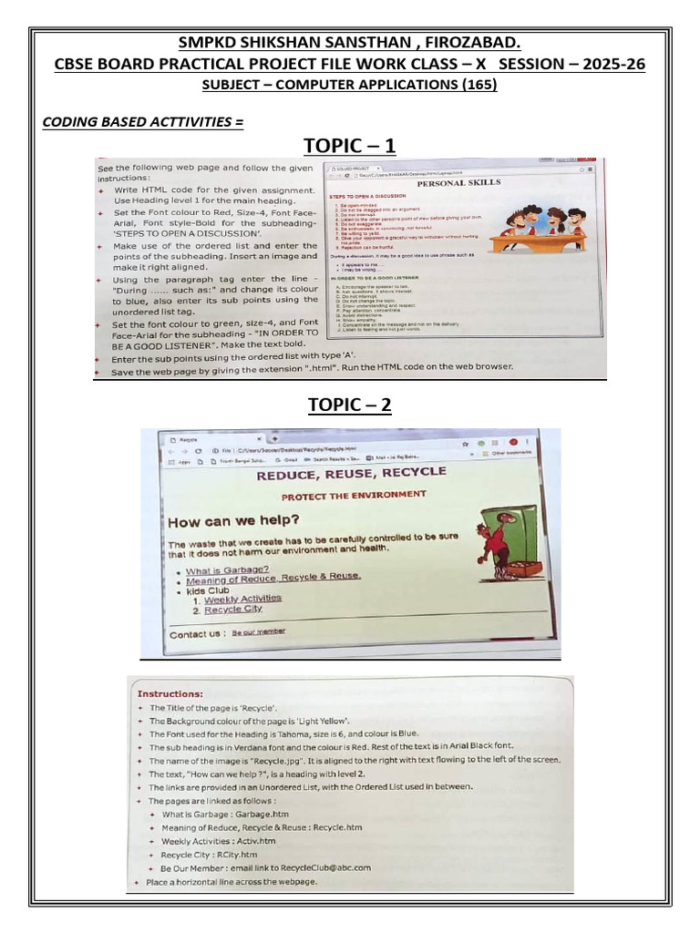 Computer Board Practical File 2025-26 | PDF