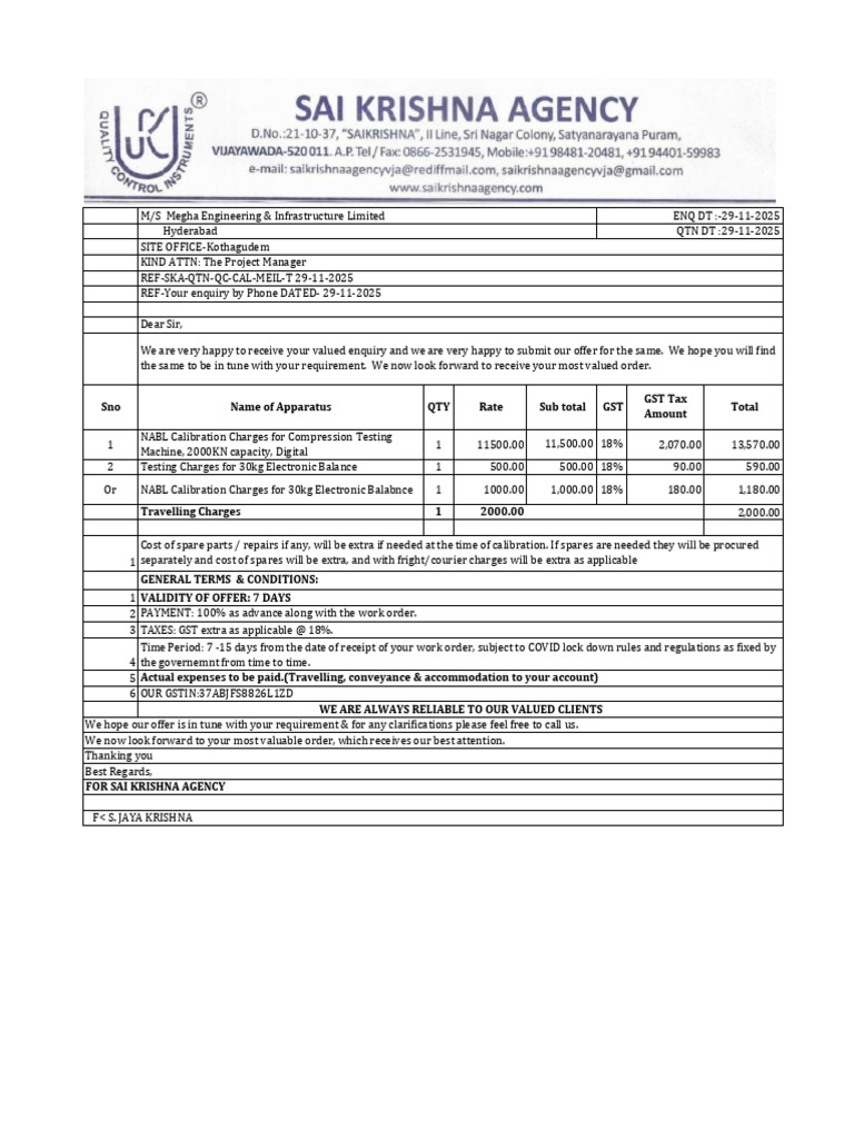 NABL Calibration and Testing Charges | PDF