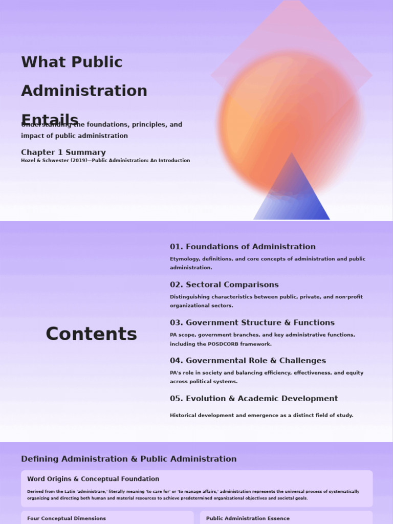 Foundations of Public Administration | PDF | Public Administration | Policy