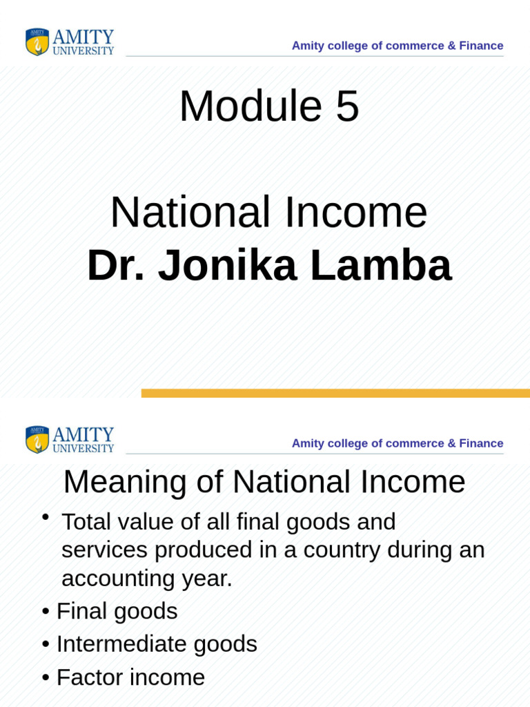 Understanding National Income Concepts | PDF | Measures Of National ...