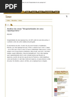 Análise do conto _Singularidades de uma rapariga loira _