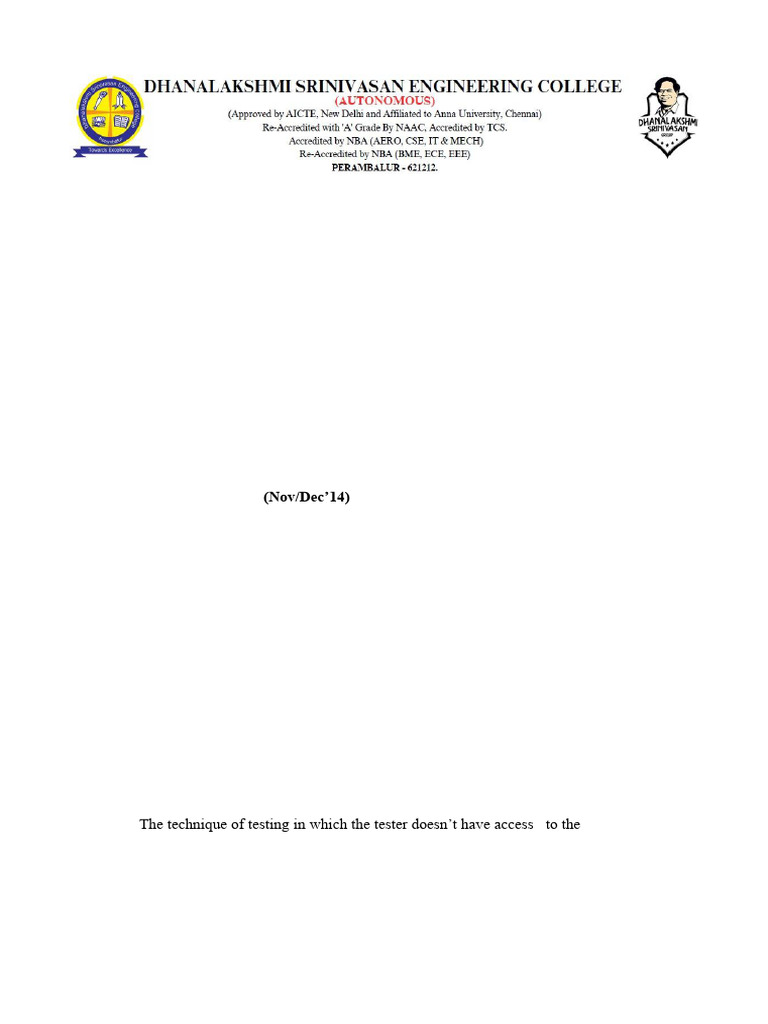 Software Testing Fundamentals and Techniques | PDF | Software Testing ...