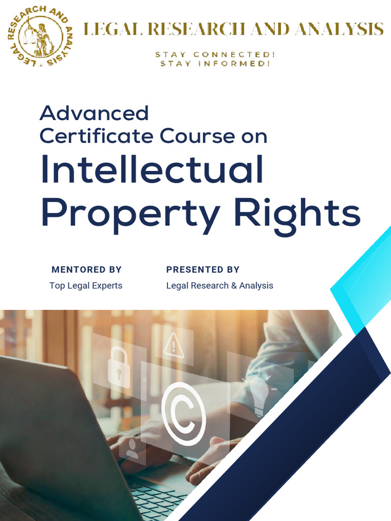 IPR Certificate Course Overview | PDF | Intellectual Property | Patent