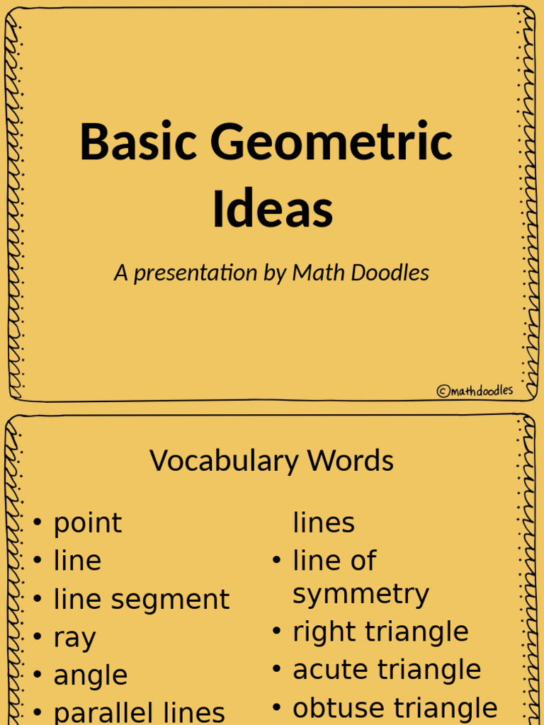 Basic Geometric Concepts Explained | PDF