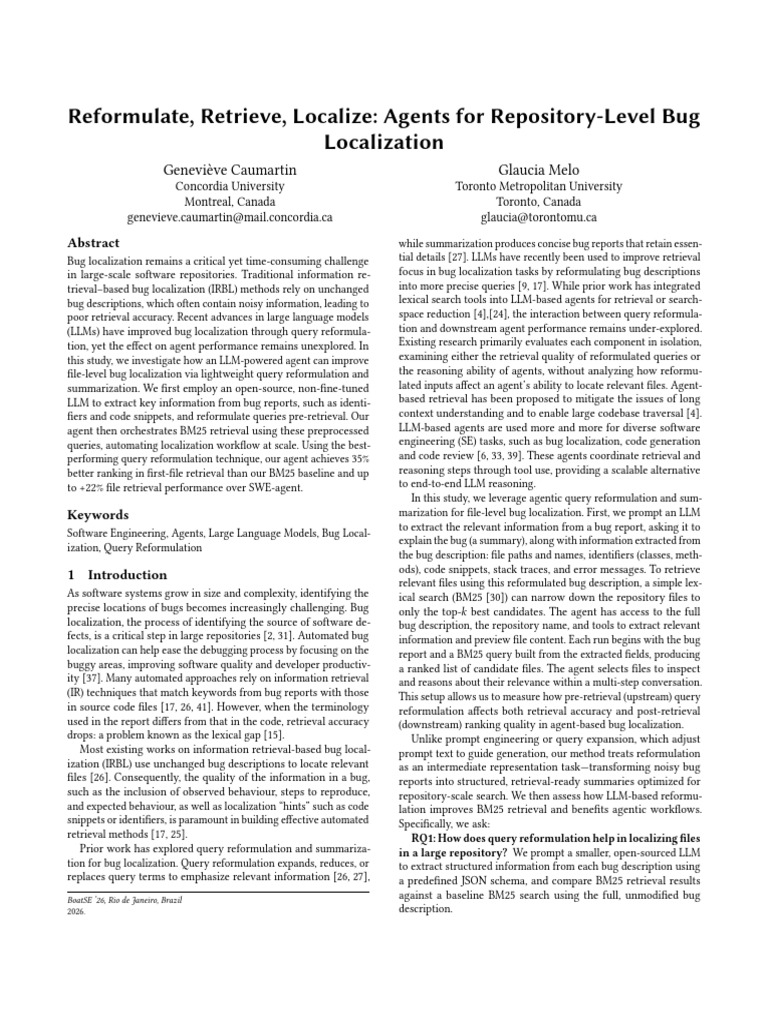 LLM-Enhanced Bug Localization Agents | PDF | Information Retrieval ...