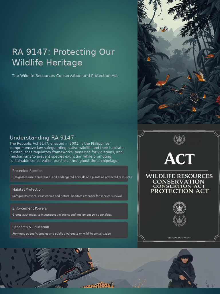 RA 9147ProtectingOur Wildlife Heritage 1 | PDF | Conservation Biology ...