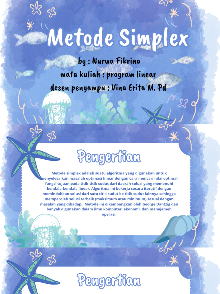 Metode Simplex by Nurwa Fikrina PPT - 20251204 - 143121 - 0000 | PDF