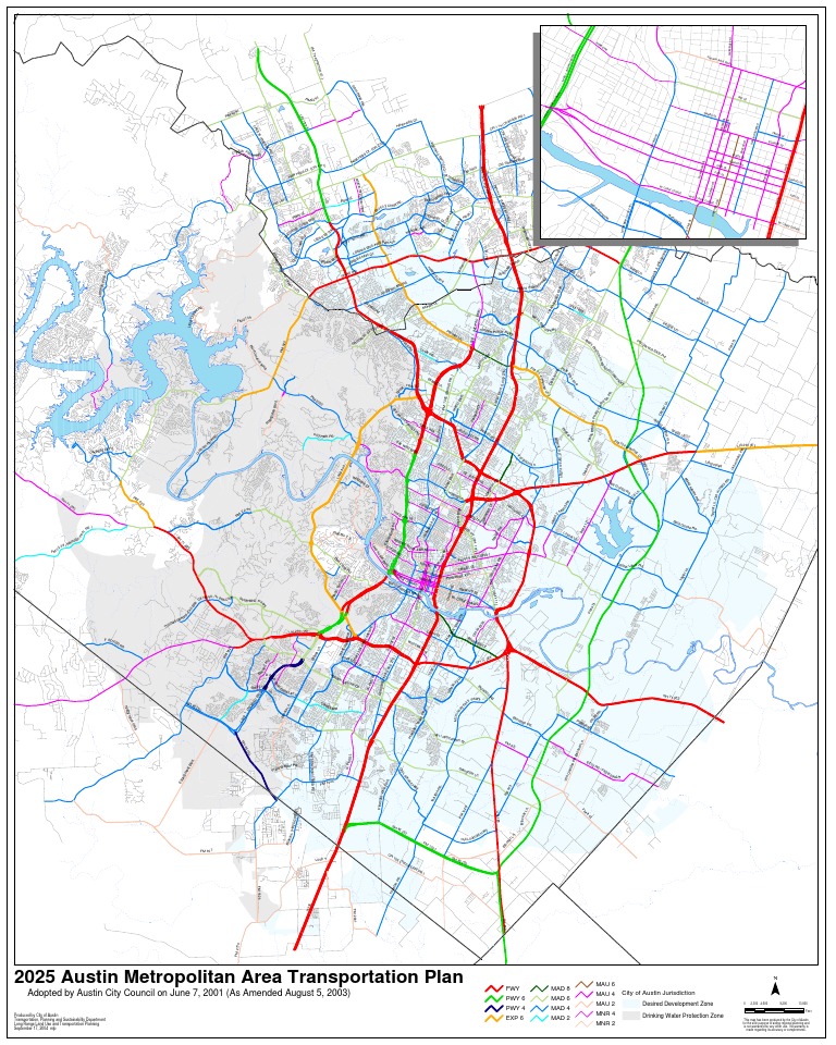 Austin Area Transportation Map | PDF | Nature