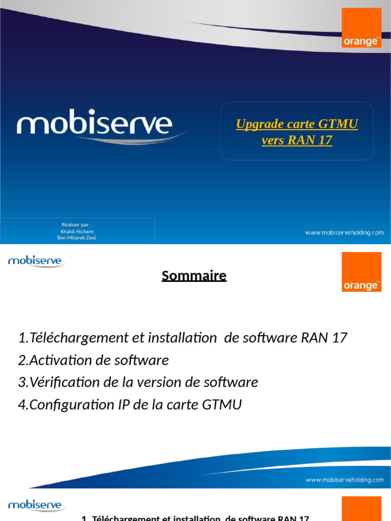 Upgrade GTMU vers RAN 17 : Guide Complet | PDF | Théorie (échecs) | Échecs