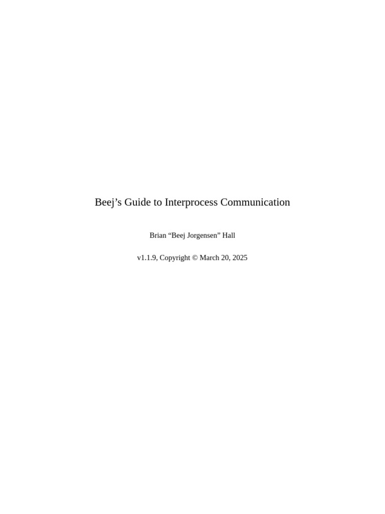 Interprocess Communication Guide | PDF | Computing | Concurrent Computing