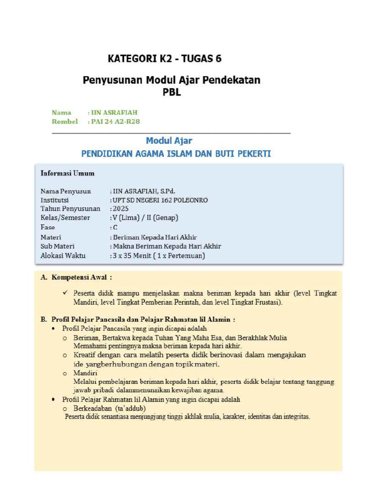 Contoh Modul 3 | PDF