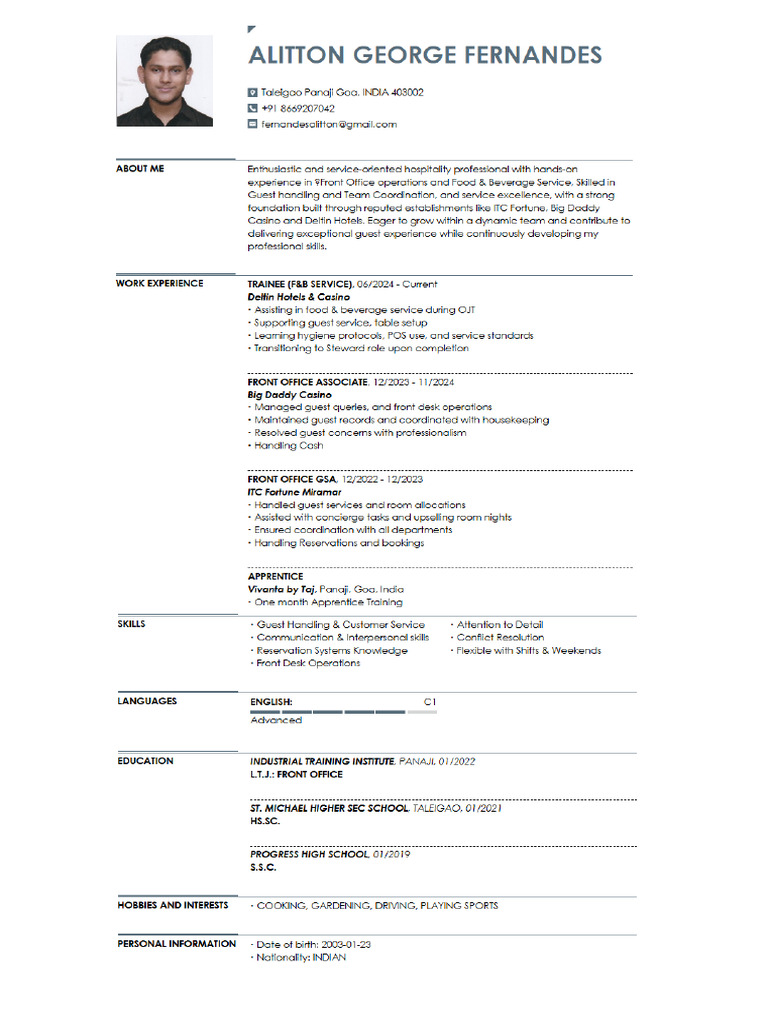 Aliltton cv1 | PDF