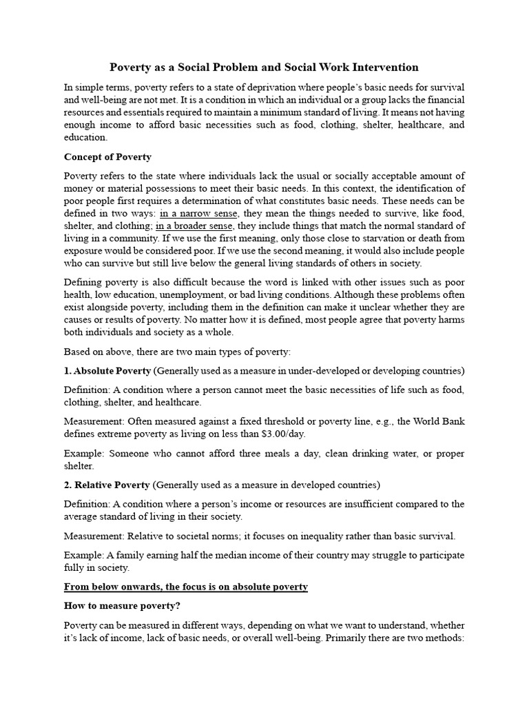 Poverty | PDF | Cost Of Living | Poverty