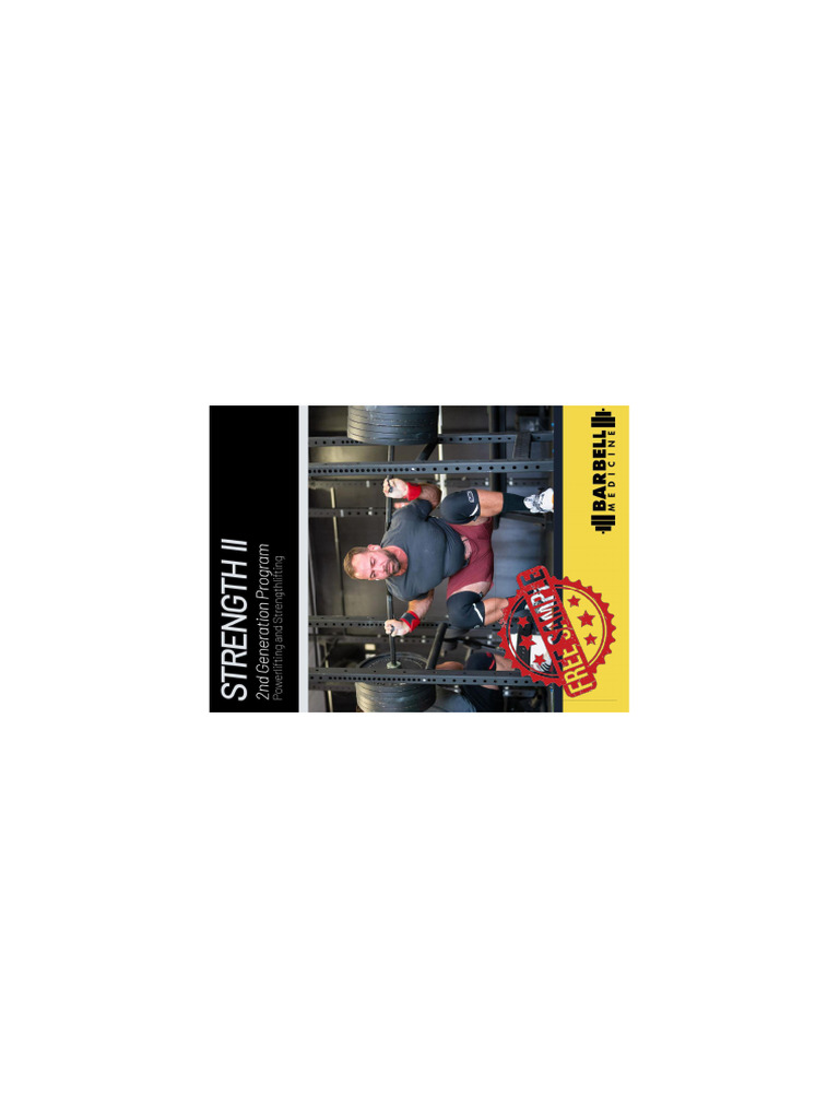 Weekly Workout Plans for PL II & SL II | PDF