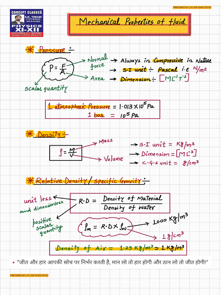 Mechanical Properties of Fluid - 251017 - 174200 | PDF