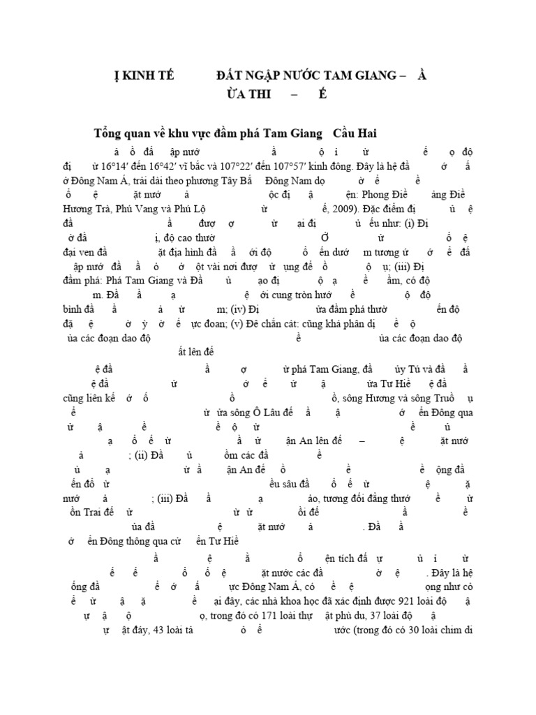 Bai Doc TEV Cua Tam Giang Cau Hai | PDF