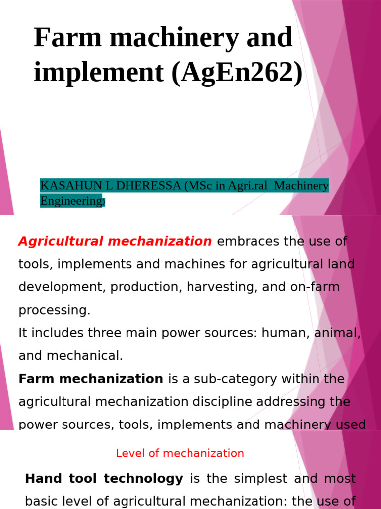 Understanding Farm Mechanization Benefits | PDF | Agriculture | Farms