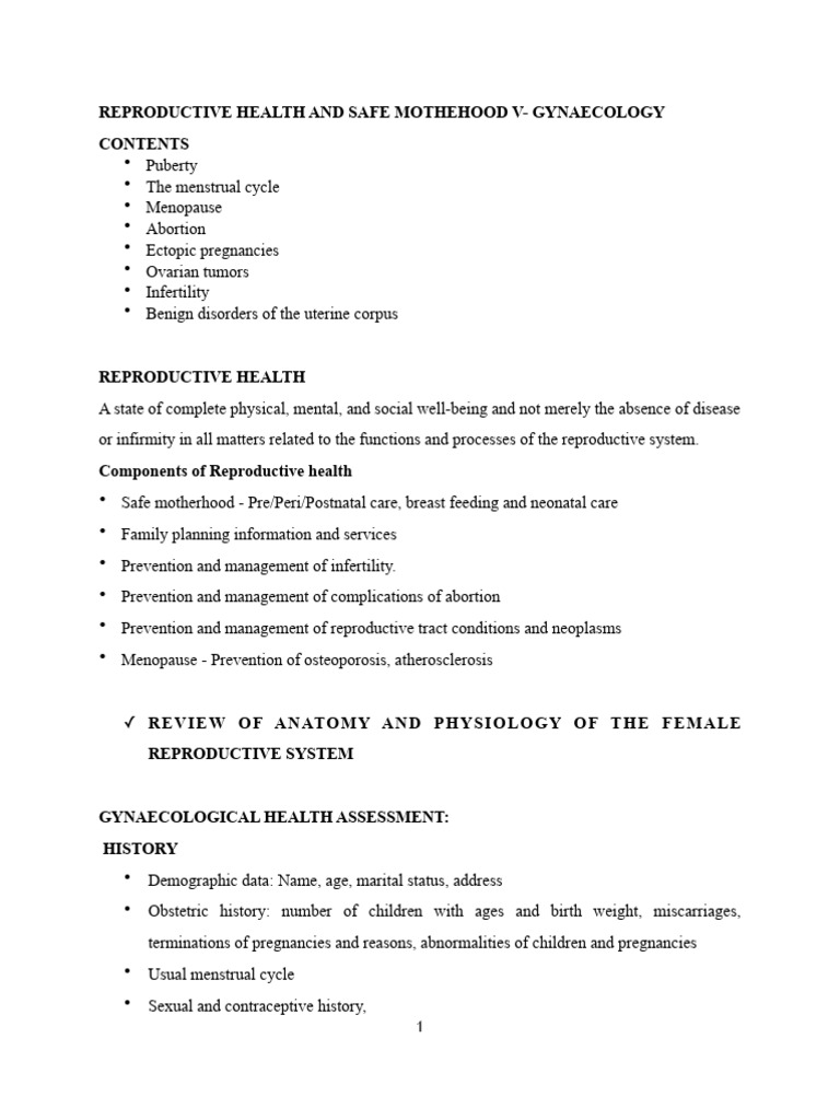 Comprehensive Guide to Reproductive Health | PDF | Menstrual Cycle ...