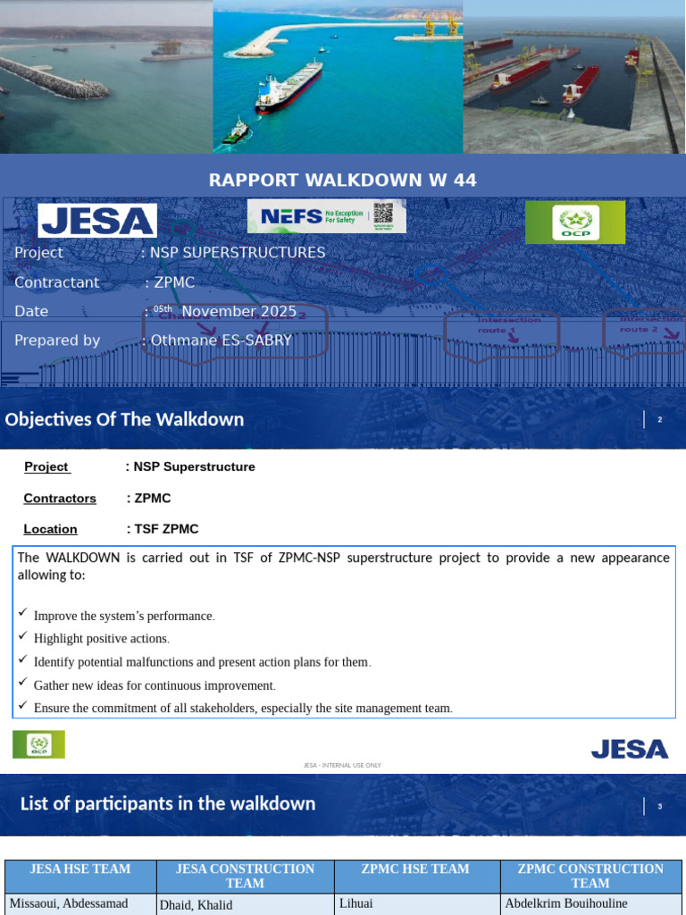 NSP Superstructure W45 Rapport Walkdown | PDF | Occupational Safety And ...