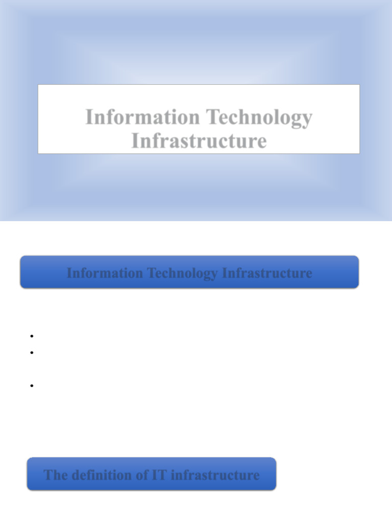 Understanding IT Infrastructure Essentials | PDF | Information ...