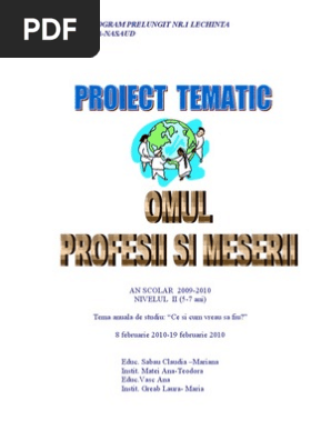 Proiect Meserii 2010