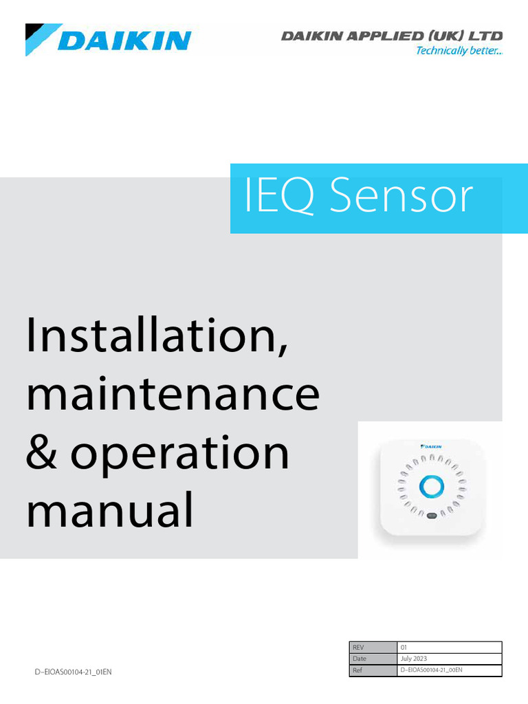 IEQ Sensor Installation & Operation Guide | PDF | Ieee 802.11 | Wi Fi