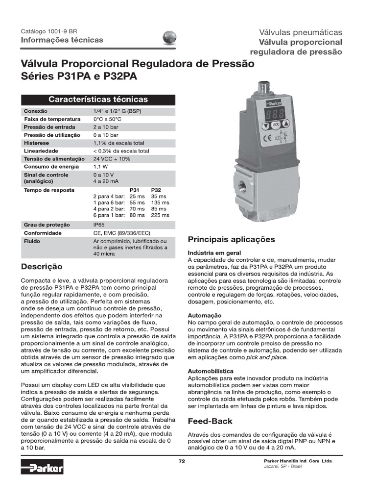 Regulador Proporcional P31pa | PDF
