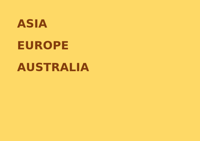 Asia | PDF