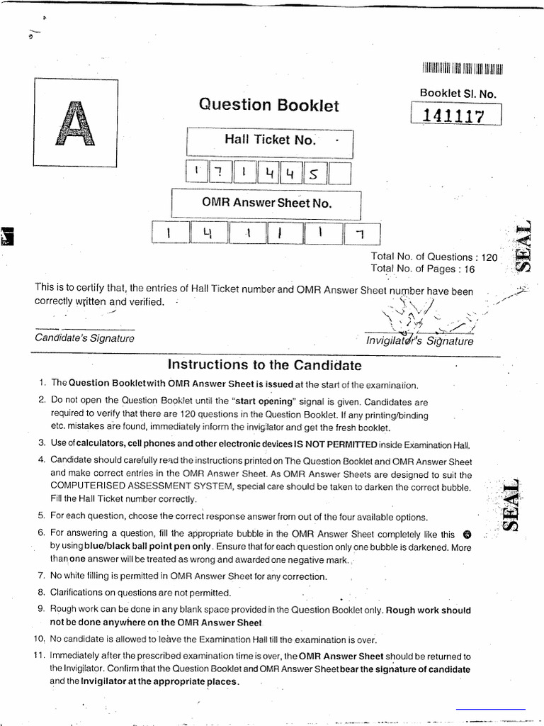 NIMCET Sample Paper | PDF