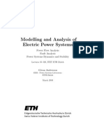 Modelling and Analysis of Electric Power Systems (Goran Andersson)