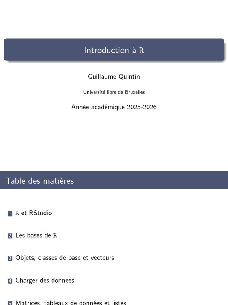 Introduction au langage R et RStudio | PDF | Programmation informatique ...