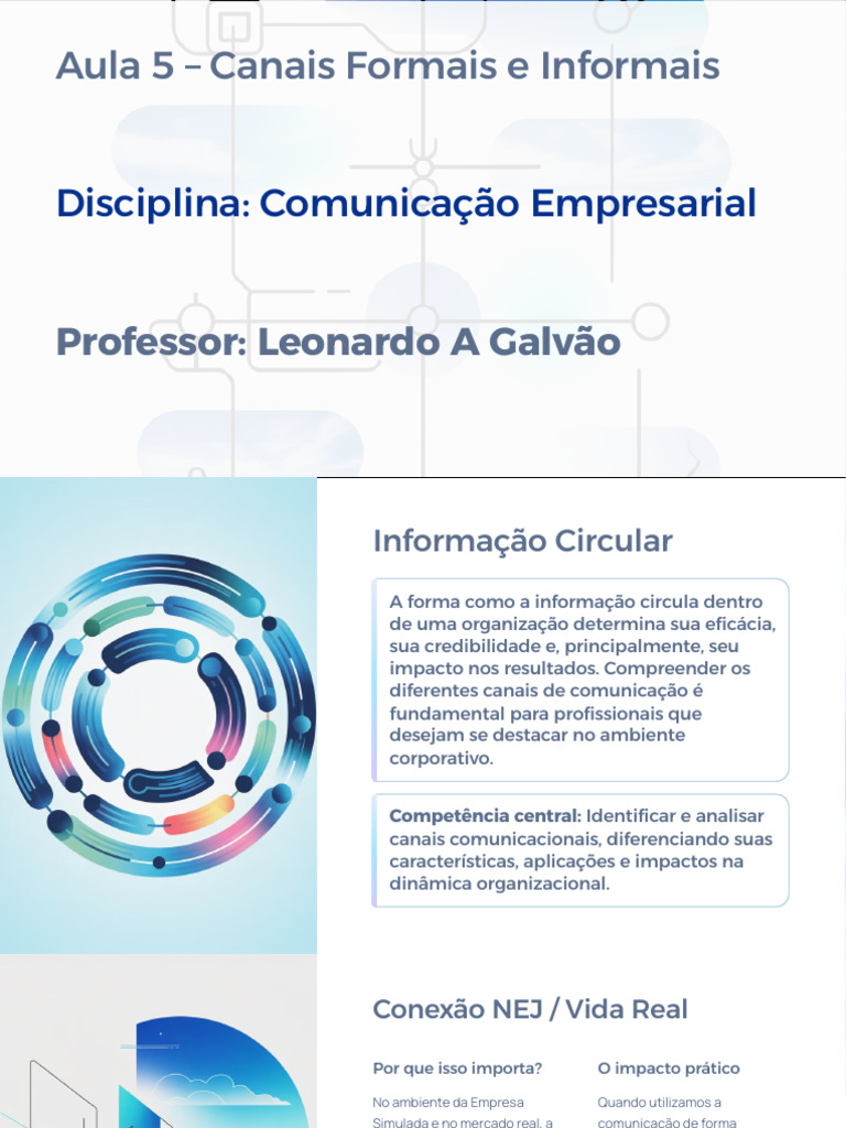 Canais de Comunicação Empresarial: Formais e Informais | PDF ...