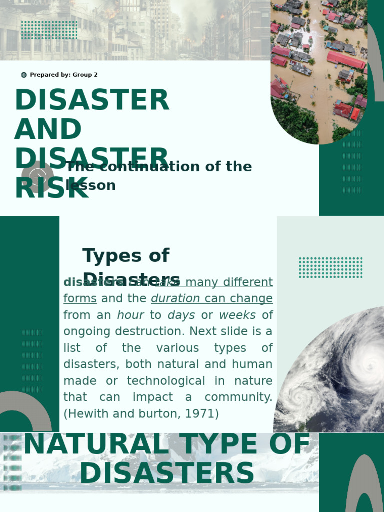 Type of disaster | PDF | Natural Disasters | Stress (Biology)