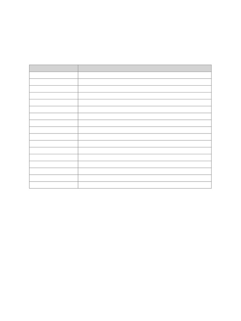Study Plan Table Format | PDF