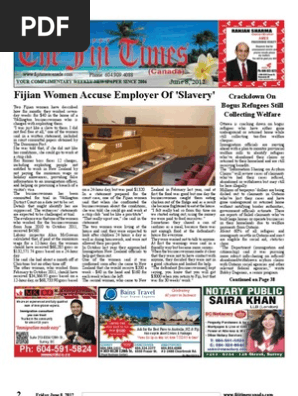 Fijitimes June 8 2012 Pdf Business Wellness