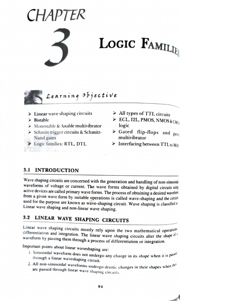 Logic Family Digital System Notes | PDF | Logic Gate | Bipolar Junction ...