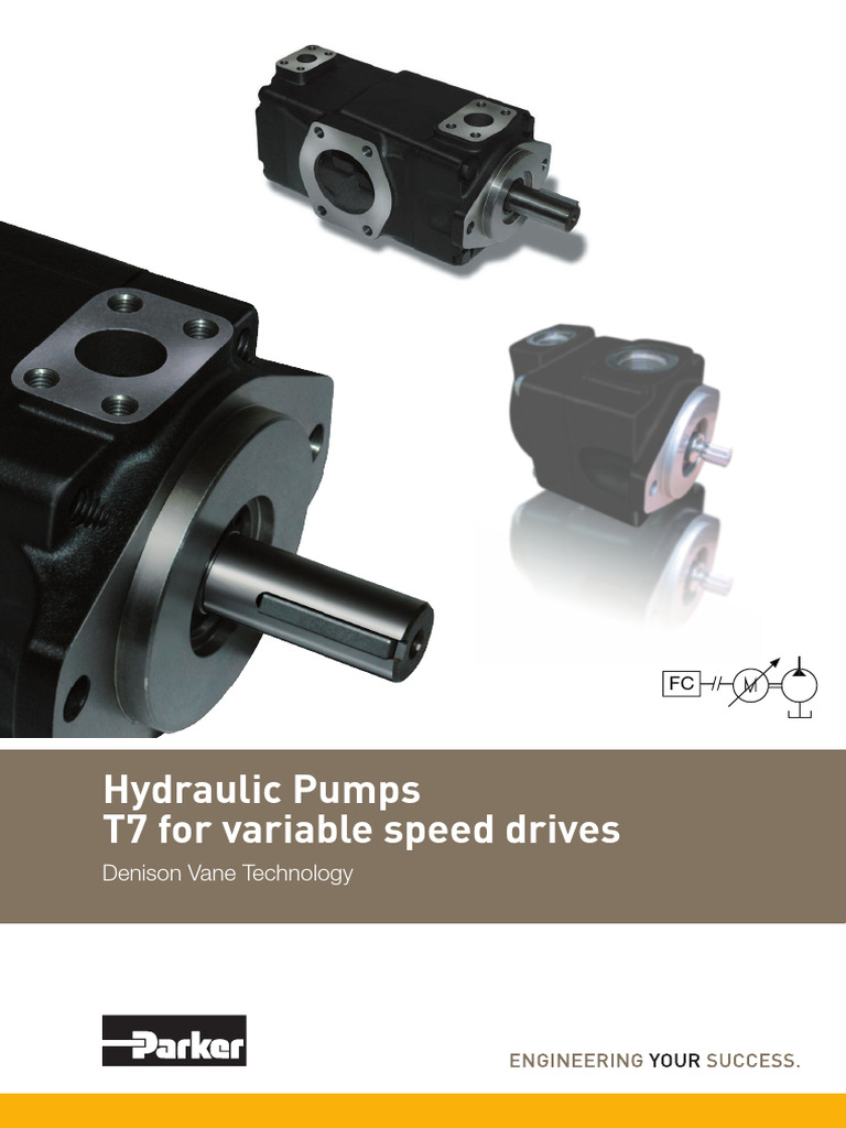 Hydraulic Vane Pumps for Variable Drives | PDF | Pump | Viscosity