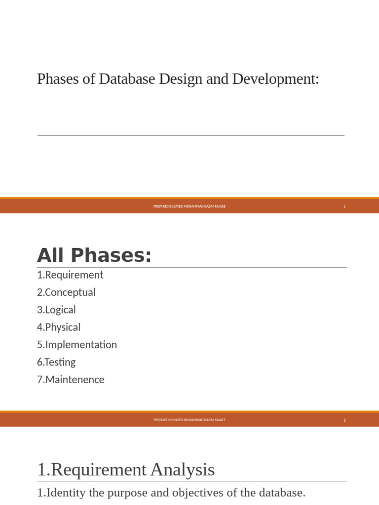 Database Design Phases Explained | PDF | Databases | Database Design