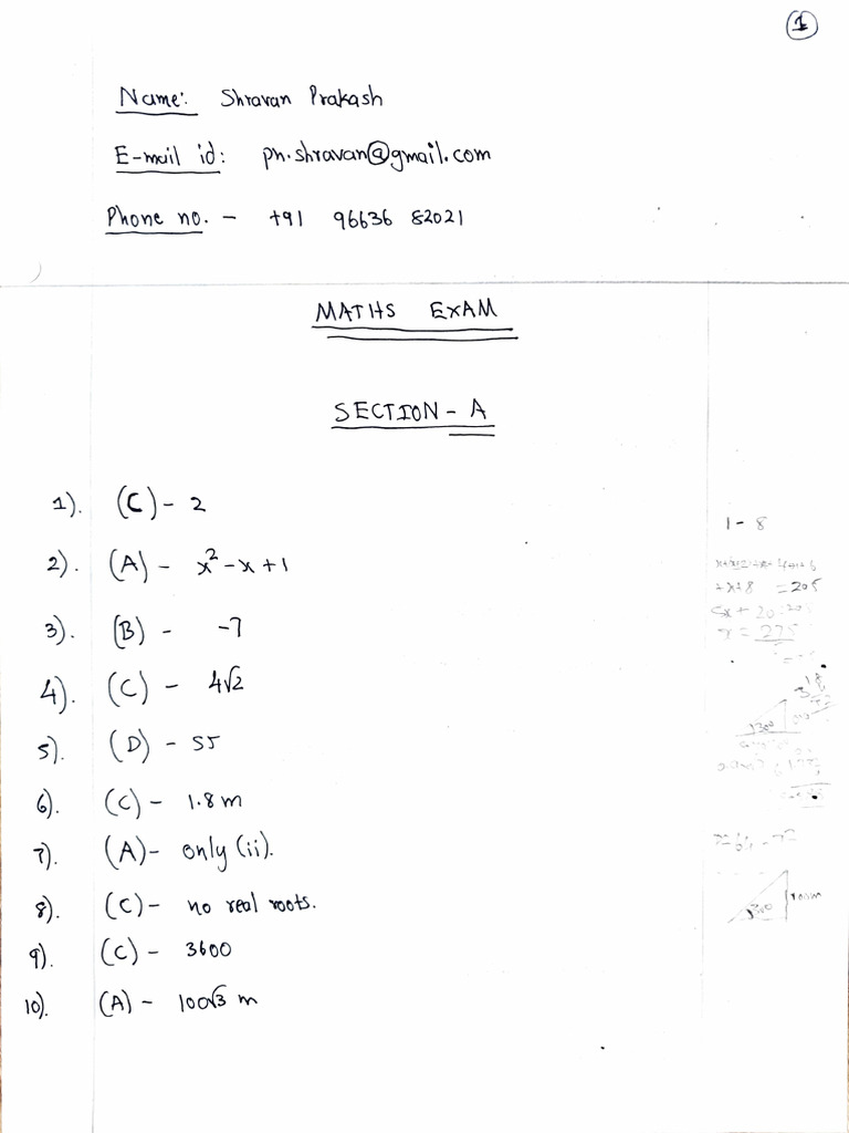 Shravan Prakash Maths 9nov | PDF
