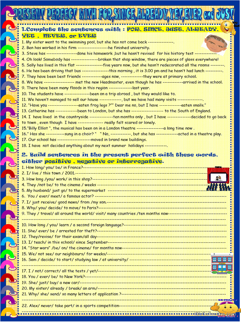 Present Perfect Tense Exercises | PDF | Chess Openings | Chess Theory