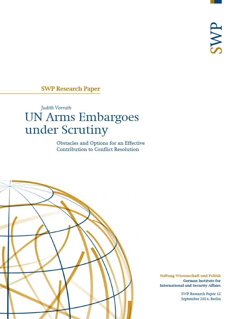 UN Arms Embargoes: Challenges & Reforms | PDF | United Nations ...