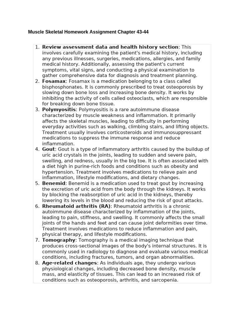 Musculoskeletal Review | PDF | Gout | Arthritis