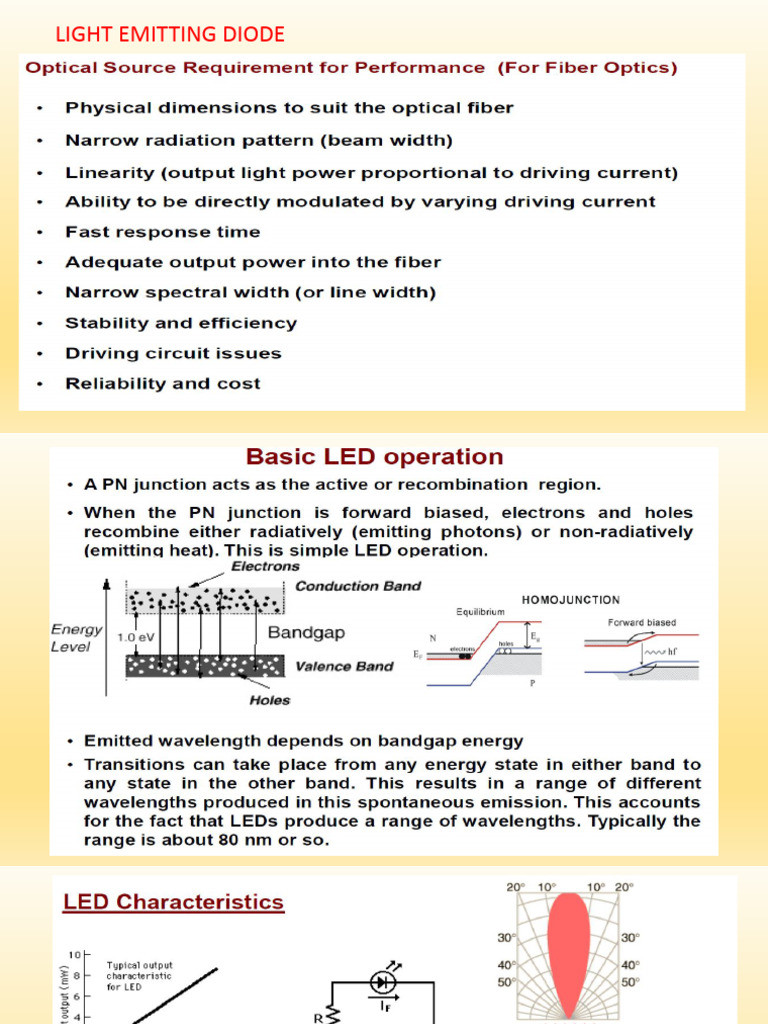 LED Power, Efficiency, and Structures | PDF | Laser Diode | Light ...
