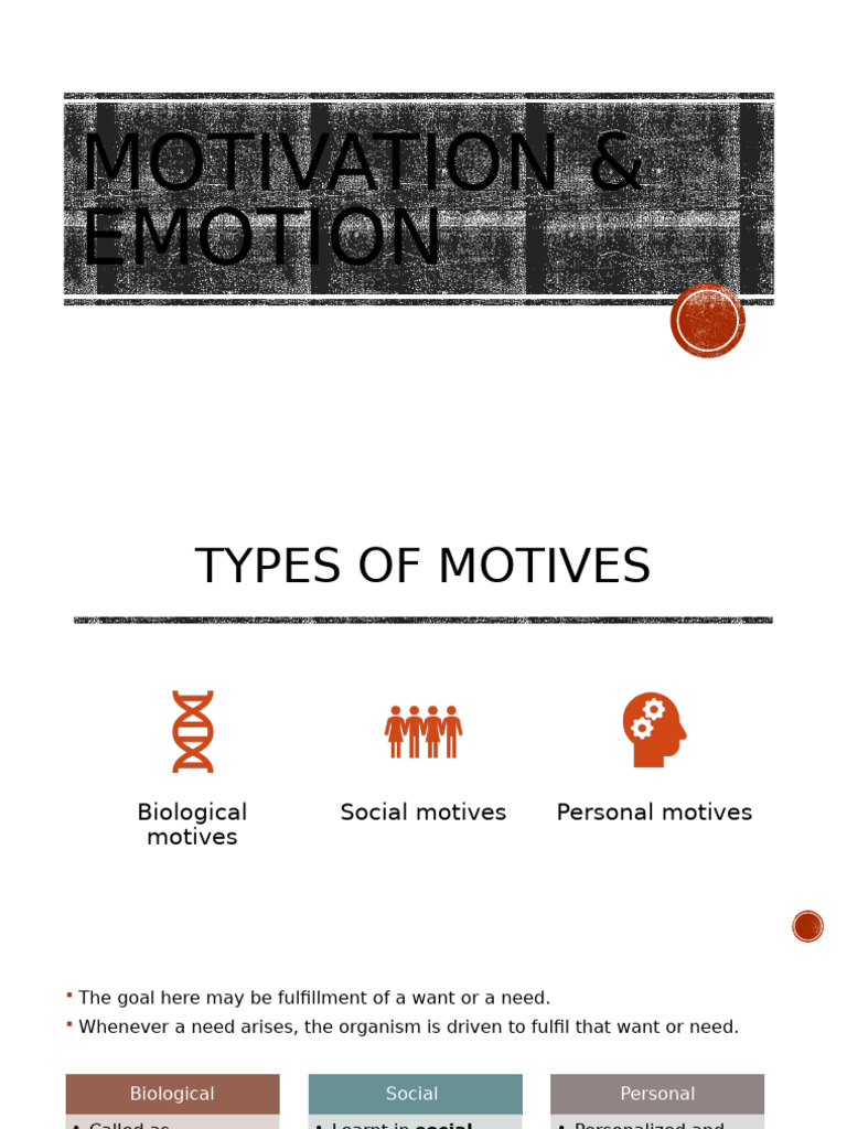 8. Motivation & Emotion (Social Motivation) | PDF | Motivation ...